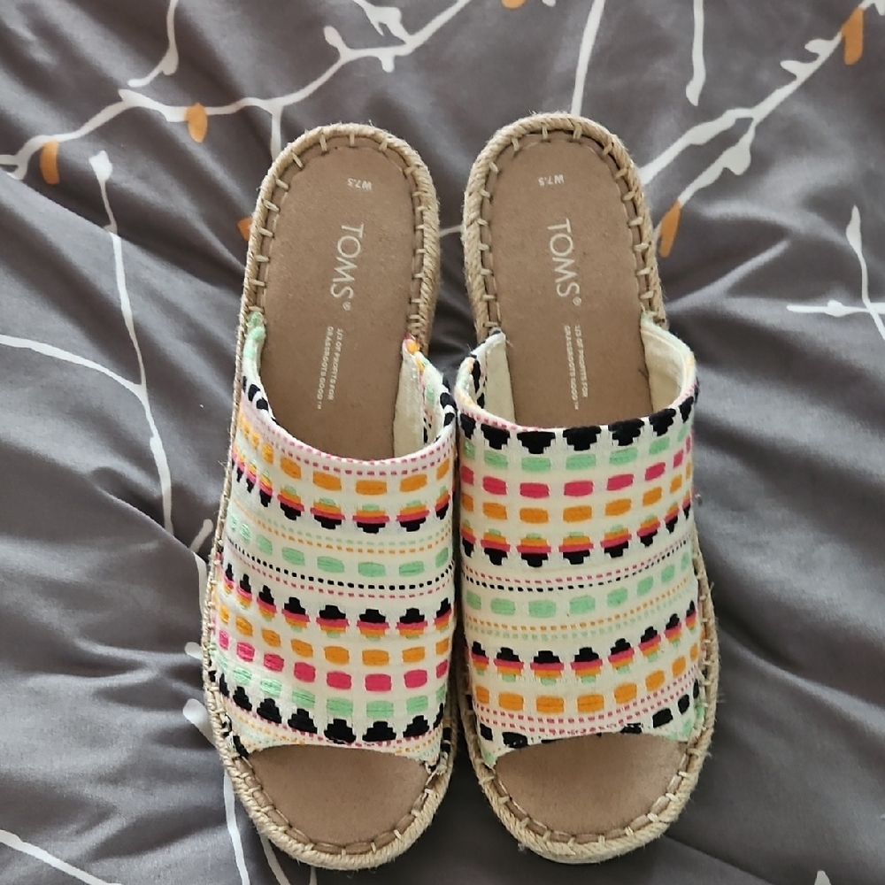 TOMS Women's Colorful Patterned Espadrilles
